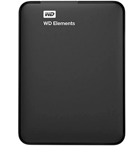 هارد اکسترنال وسترن دیجیتال مدل Elements ظرفیت چهار ترابایت دارای رابط USB Type-A 3.2
