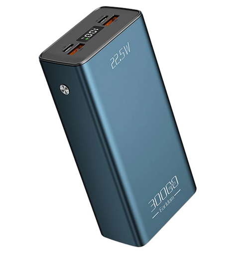 پاوربانک ارلدام مدل ET-PD36 ظرفیت 30000 میلی آمپر ساعت