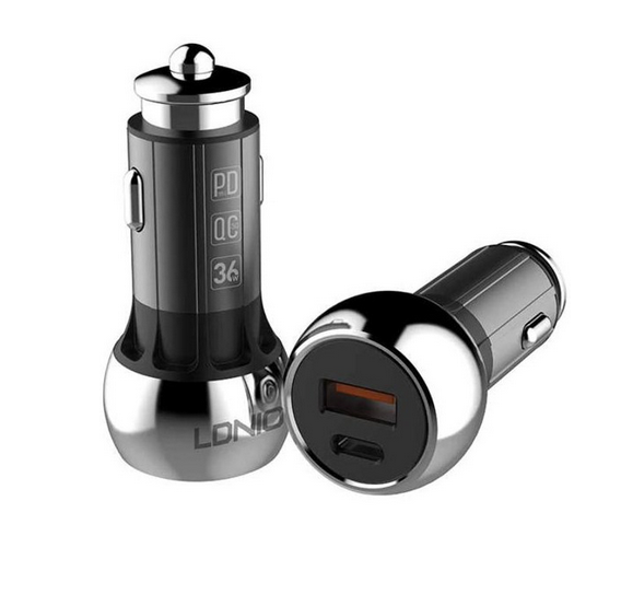 شارژر فندکی الدینیو مدل C1 فست شارژ PD و QC3.0