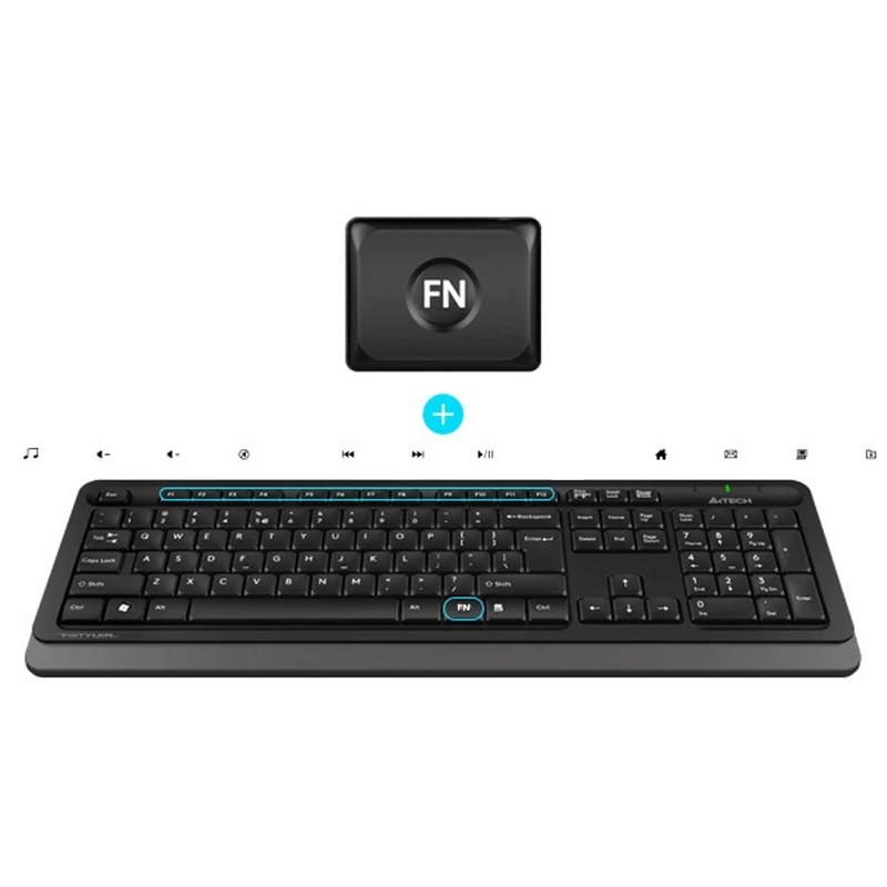 ماوس و کیبورد ای فورتک مدل FSYLER FG1010 مشکی