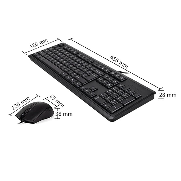 کیبورد و ماوس ای فورتک مدل KR-9276