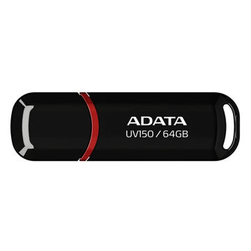 فلش مموری 64 گیگابایت ای دیتا مدل DashDrive UV150  دارای رابط‌های USB 3.0 ، USB 2.0 و USB 3.1