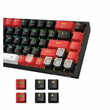 کیبورد گیمینگ ردراگون مدل  castor Pro K631 RGB سوئیچ قرمز