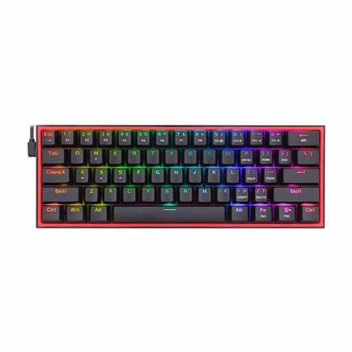 کیبورد گیمینگ ردراگون مدل   K617 FIZZ BLACK  