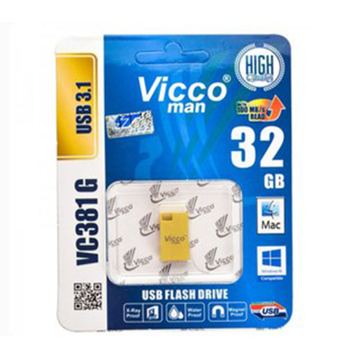 فلش مموری ویکو 32 گیگابایت مدل VICCO 381 sillver دارای USB 3.0