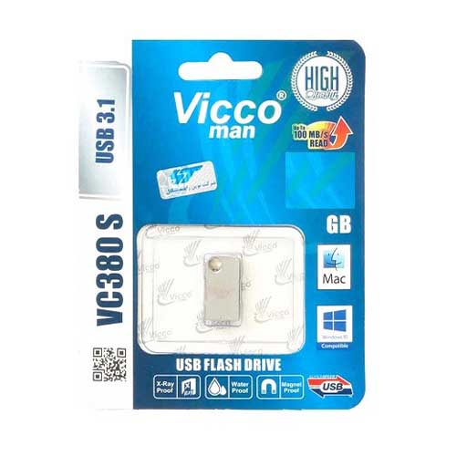 فلش مموری ویکو 32 گیگابایت مدل VICCO 380  sillver دارای USB 3.0