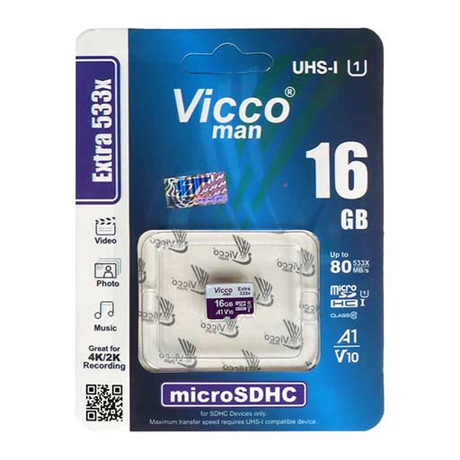 میکرو ویکومن  Vicco man microSDHC  533X-16GB