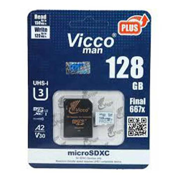 کارت حافظه  ویکومن مدل 600xU3 A1 V30 سرعت ظرفیت 128گیگابایت