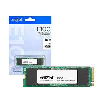 اس اس دی اینترنال PCIe 4.0 کروشیال مدل E100 NVMe M.2 ظرفیت 480 گیگابایت