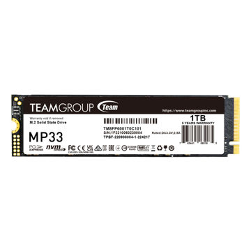 اس اس دی اینترنال تیم گروپ مدل M.2 MP33 ظرفیت 1 ترابایت