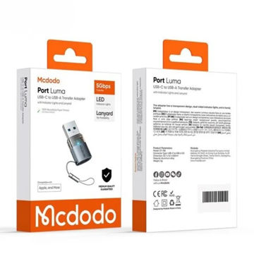 مبدل USB‑C به USB‑A 3.0 مک‌دودو با چراغ نشانگر و بند آویز مدل MCDODO OT‑7580