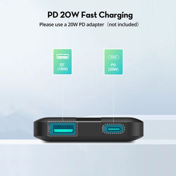 پاوربانک راوپاور مدل RP-PB1236 ظرفیت 10000 میلی آمپر ساعت
