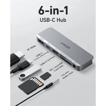 هاب 6 پورت USB-C انکر مدل A8363 ظرفیت