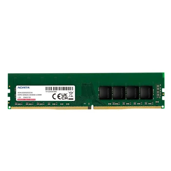 رم کامپیوتر DDR4 ای دیتا فرکانس UDIM RAM ADATA 3200 مگاهرتز ظرفیت 8 گیگابایت