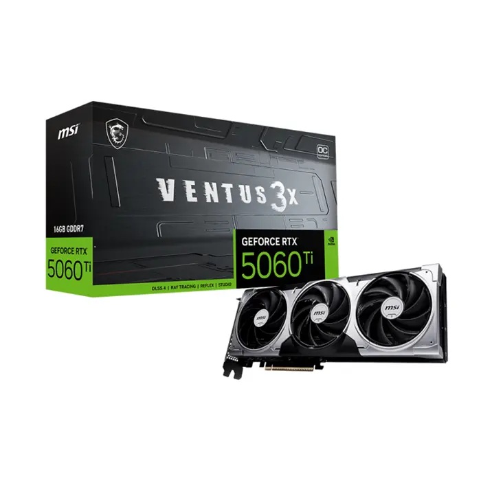 کارت گرافیک ام اس آی GeForce RTX 5060 Ti 16G VENTUS 3X OC
