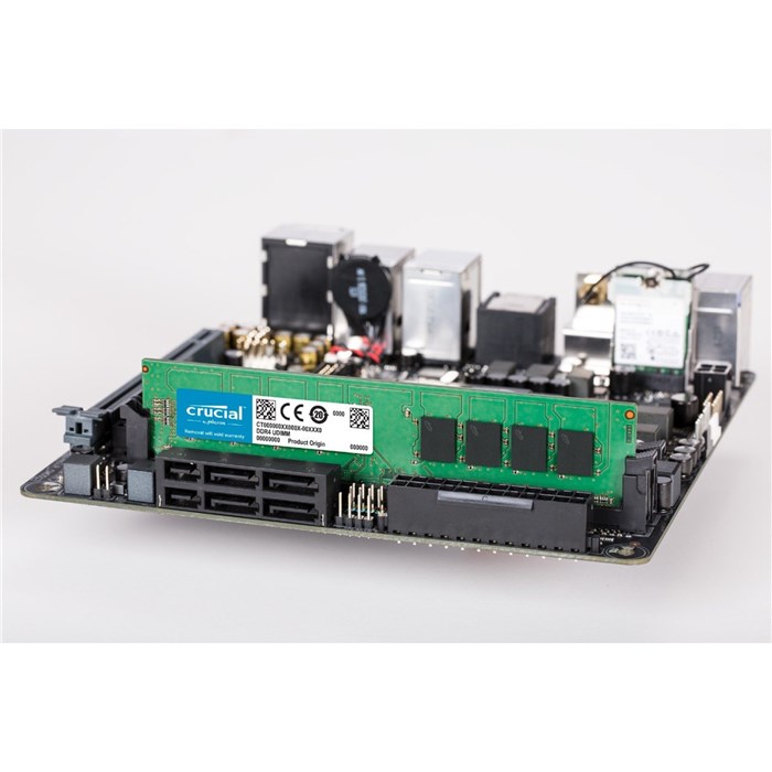 رم کامپیوتر DDR4 تک کاناله 3200 مگاهرتز کروشیال ظرفیت 8 گیگابایت
