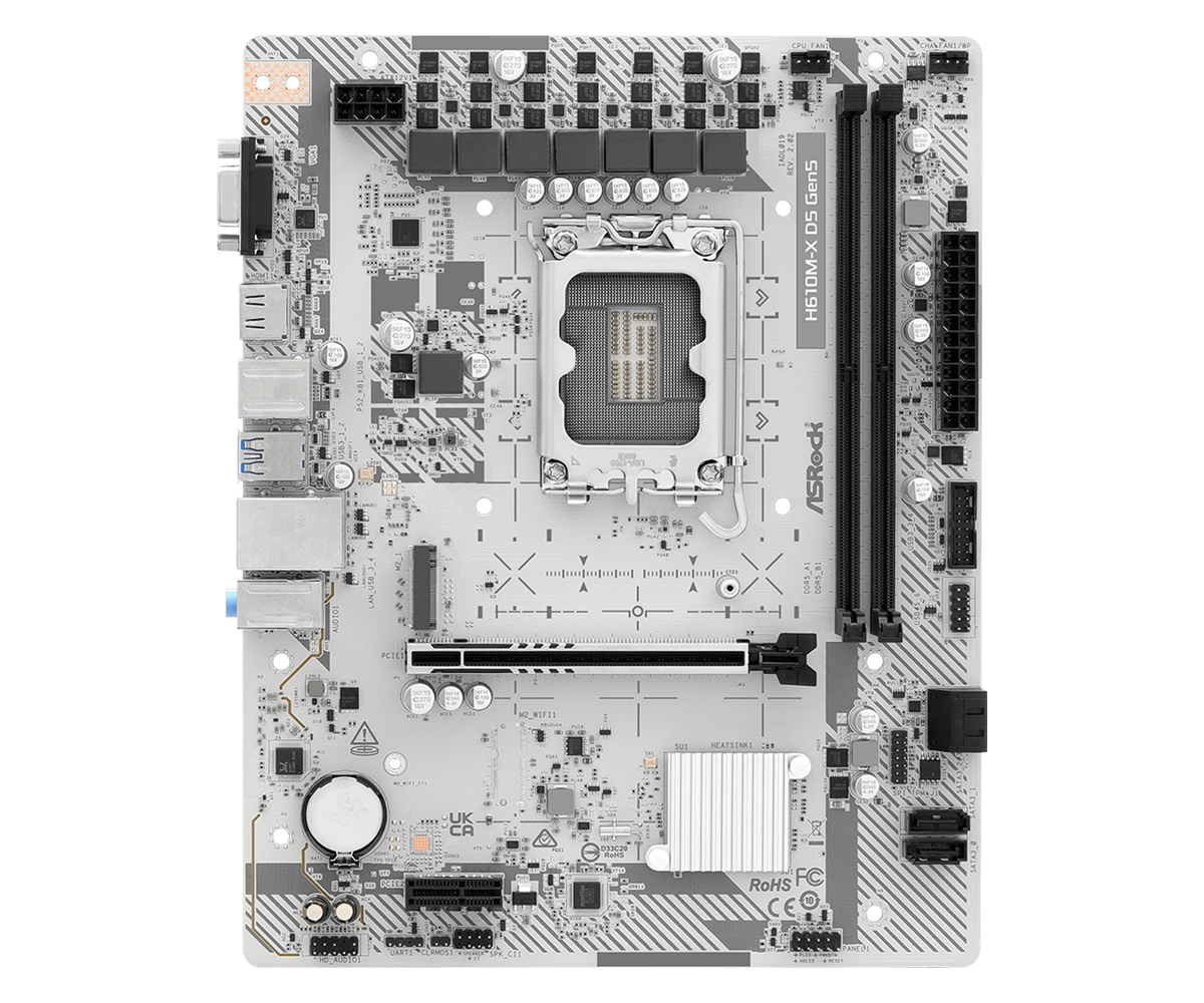 مادربرد ازراک مدل H610M-X DDR5