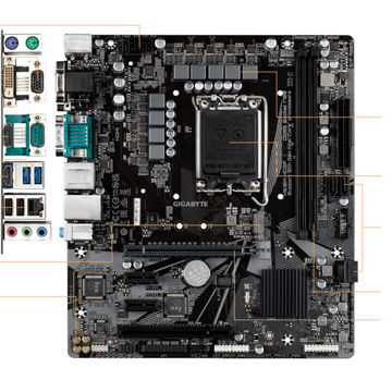 مادربرد گیگابایت Motherboard GigaByte H610M HD3P LGA1700 DDR5