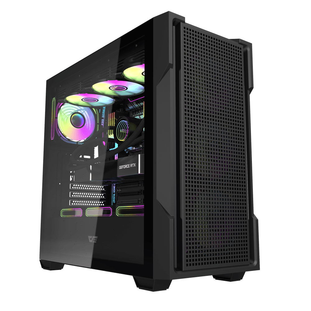 کیس کامپیوتر گیمینگ دارک فلش مدل DS900 Mesh ATX Black