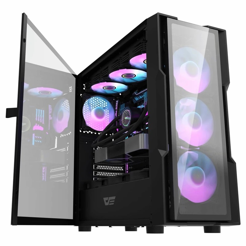 کیس کامپیوتر گیمینگ دارک فلش مدل DK431 Glass BK