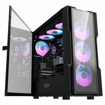 کیس کامپیوتر گیمینگ دارک فلش مدل DK431 Glass BK