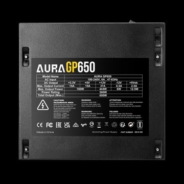 منبع تغذیه گیمدیاس مدل AURA GP650