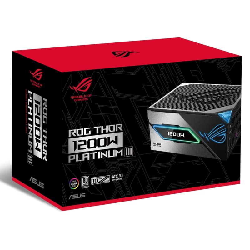 منبع تغذیه کامپیوتر 1200 وات ایسوس مدل ROG Thor 1200W Platinum III