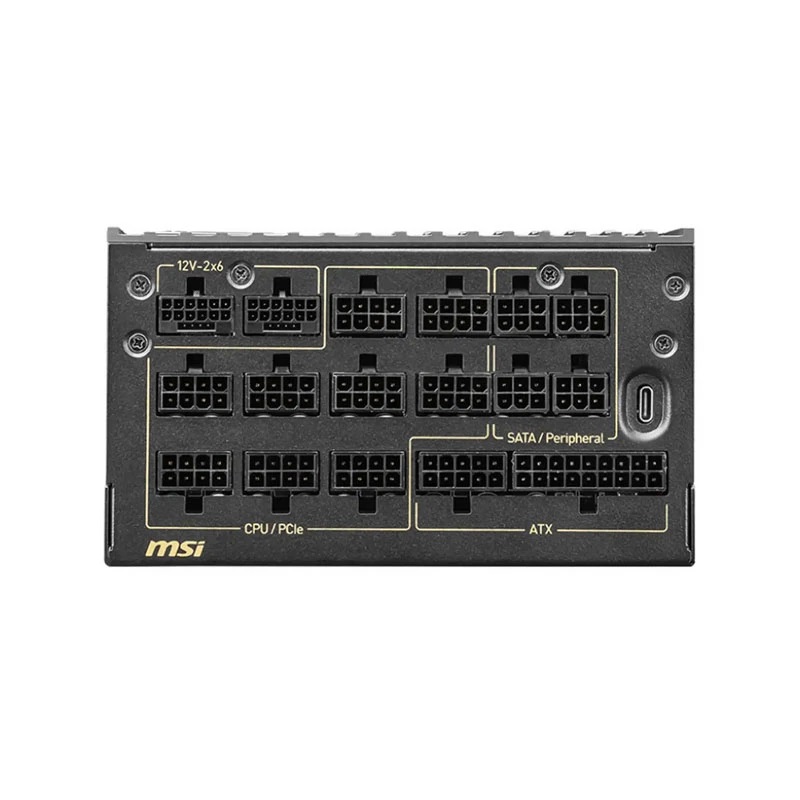 منبع تغذیه کامپیوتر 1600 وات ام اس آی مدل MEG Ai1600T Titanium PCIE5