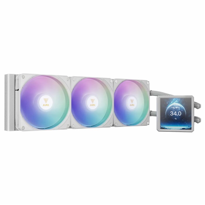 فن پردازنده مایع گیم دیاس Aura GL360 LCD White