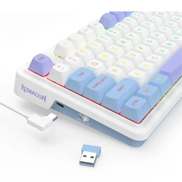 کیبورد گیمینگ ردراگون مدل UCAL K673WBP-RGB MAX|MAMBO S WLS