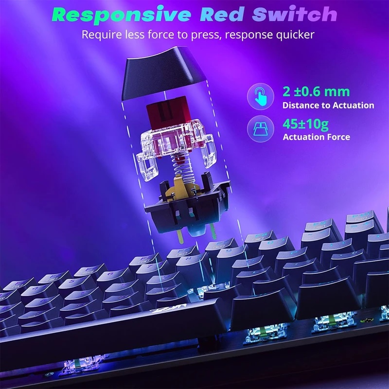 کیبورد گیمینگ ردراگون مدل Sindri K671 RGB