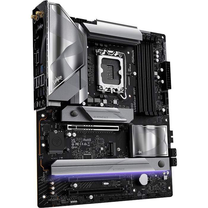 مادربرد ازراک مدل Z890 LiveMixer WiFi DDR5