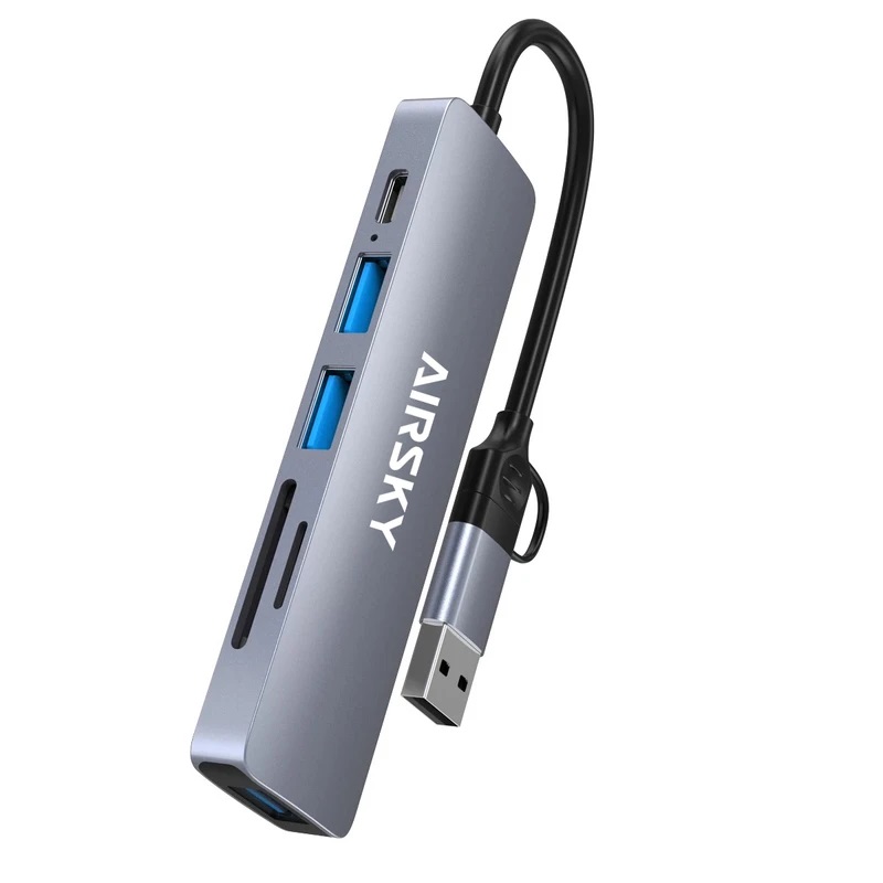 هاب 6 پورت USB3.0 ایراسکای مدل HC-13FL