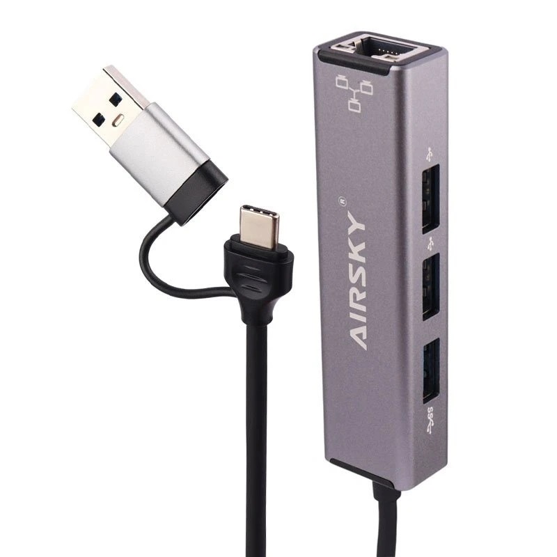 هاب 4 پورت USB / USB-C ایراسکای مدل HC-78