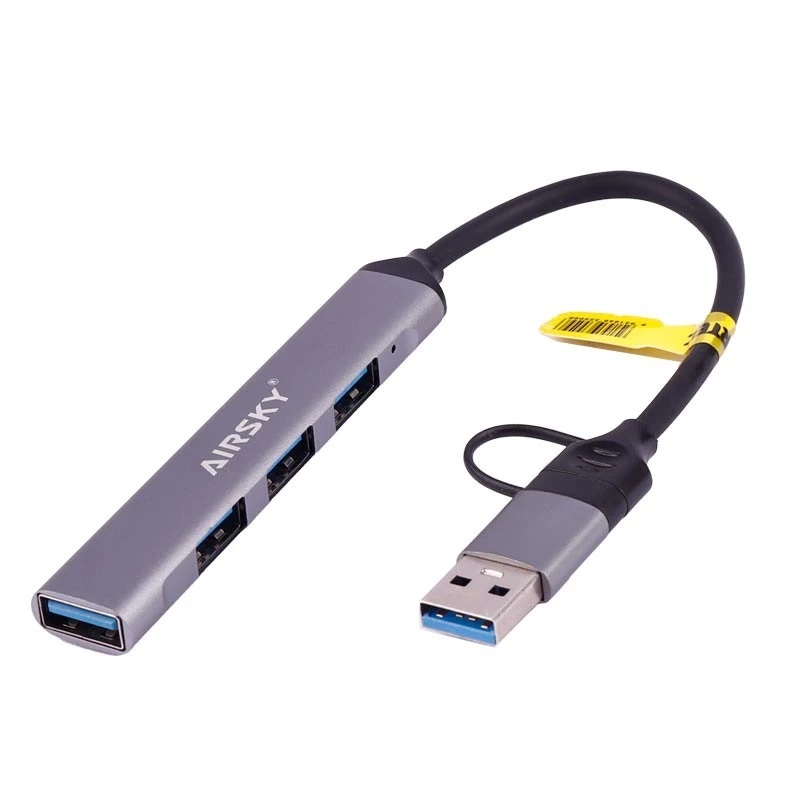 هاب 4 پورت USB 3.0 /USB-C ایراسکای مدل HC-77