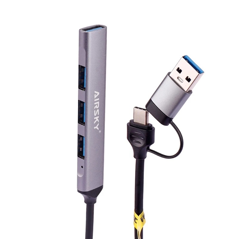 هاب 4 پورت USB 3.0 /USB-C ایراسکای مدل HC-77