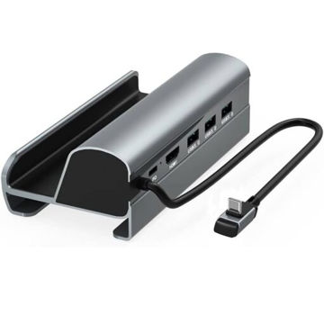 هاب 6 پورت تایپ سی به USB 3.0/HDMI/LAN/Type-C PD 60W آیفورتک مدل HC-86