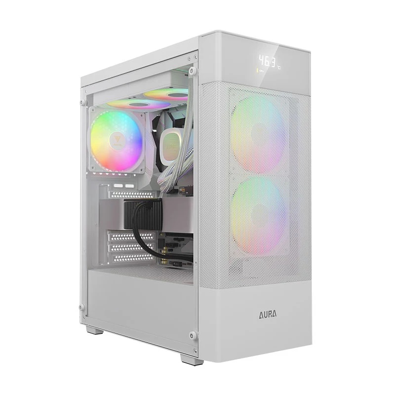 کیس کامپیوتر گیمینگ گیم دیاس مدل AURA GC5 ELITE WH ARGB