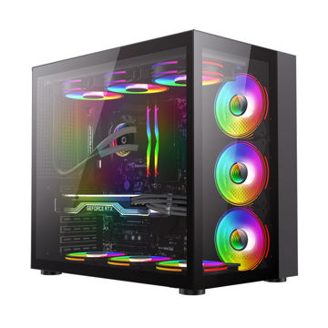 کیس کامپیوتر گیمینگ گیم مکس مدل INFINITY BLACK