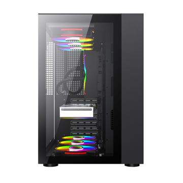کیس کامپیوتر گیمینگ گیم مکس مدل INFINITY BLACK