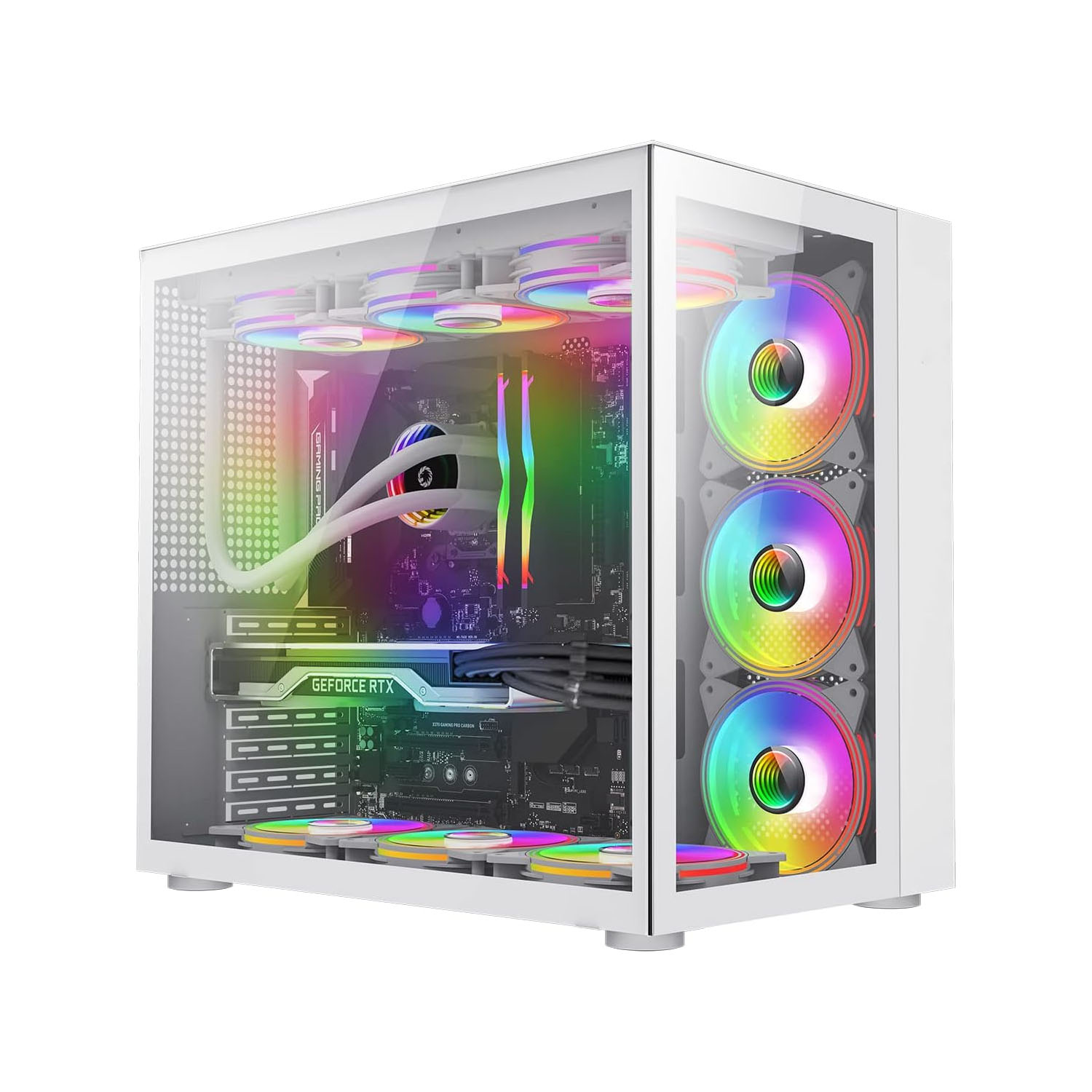 کیس کامپیوتر گیمینگ گیم مکس مدل INFINITY WHITE
