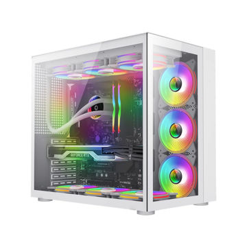 کیس کامپیوتر گیمینگ گیم مکس مدل INFINITY WHITE