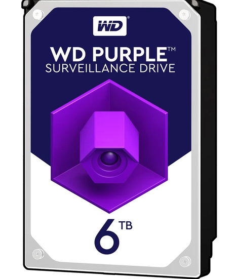 هارددیسک اینترنال وسترن دیجیتال مدل Purple WD10PURZ ظرفیت 6 ترابایت