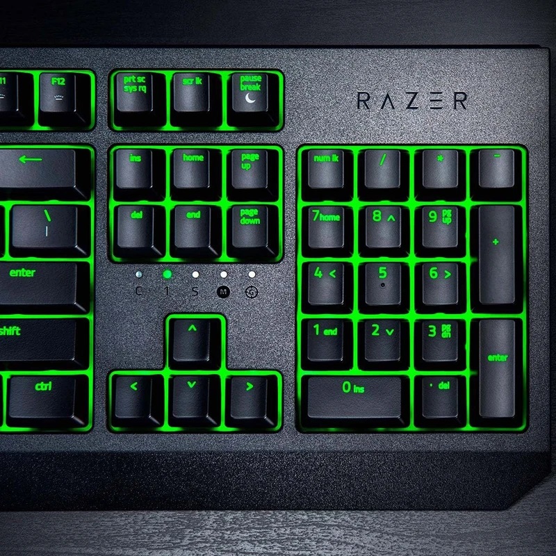 کیبورد گیمینگ ریزر مدل BlackWidow Essential Green Switch