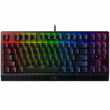 کیبورد مخصوص بازی ریزر مدل BlackWidow X Tenkeyless Green Switch