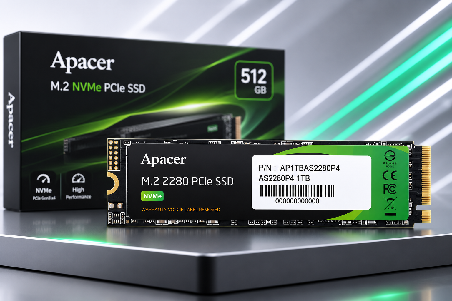 اس اس دی اپیسر مدل AS2280P4 M2 ظرفیت 512 گیگابایت