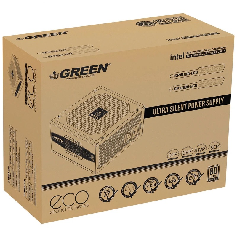 منبع تغذیه کامپیوتر گرین مدل GP300A-ECO