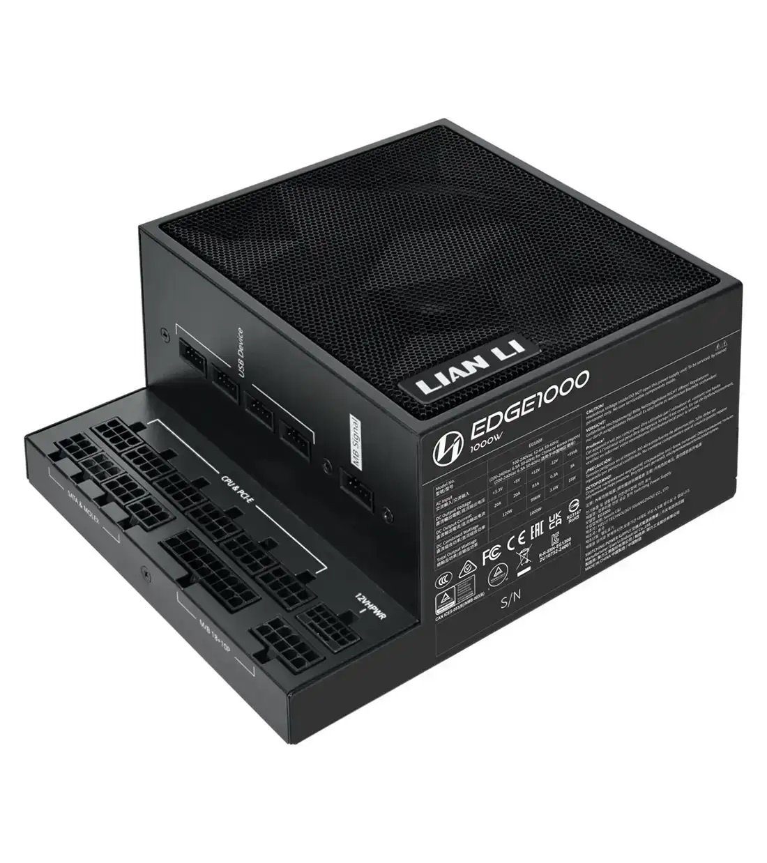 پاور 1200 وات لیان لی EDGE GOLD 1200 UK Black Full Modular