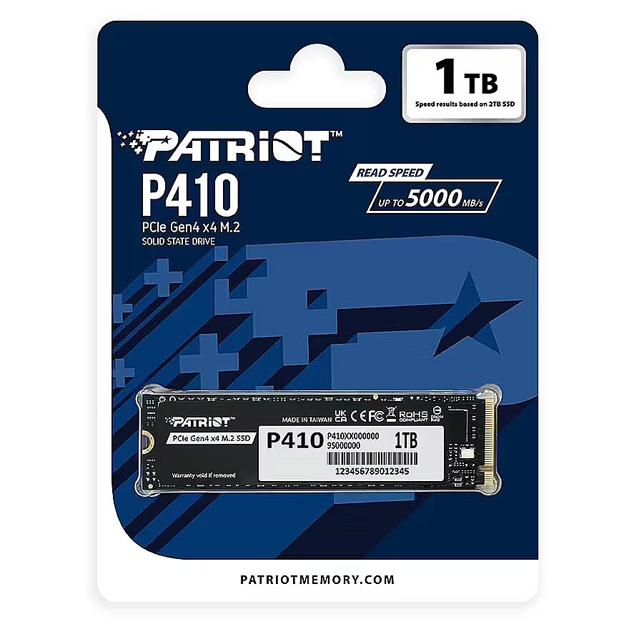 اس اس دی پاتریوت 1 ترابایت مدل P410 M.2 PCIe Gen 4 x4