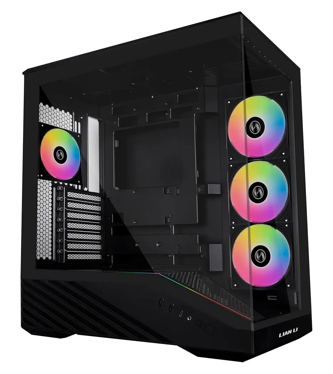 کیس گیمینگ لیان لی Vector V100R Black